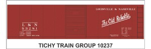 L&amp;N 40' STEEL BOXCAR DECAL