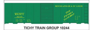 M&amp;STL 40' STEEL BOXCAR DECAL