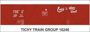 CB&amp;Q SS Boxcar Decal
