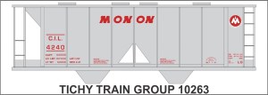 MONON Covered Hopper Decal