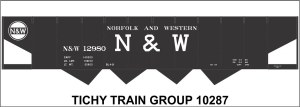 N&amp;W 4 Bay Steel Hopper