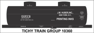 JM Huber 2 Dome Tank Car