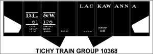 DL&amp;W 2 Bay Steel Hopper
