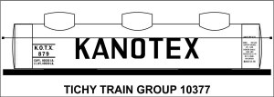 Kanotex 3 Dome Tank Car