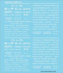 M/W &amp; Camp Car Data