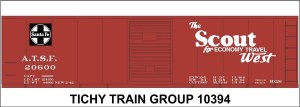 ATSF 40' Steel Boxcar