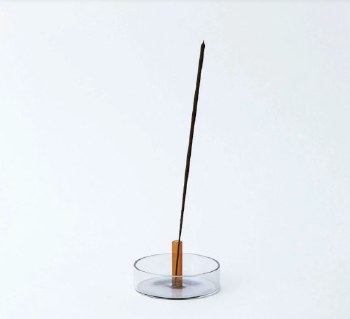 Block Design: Incense Holder in Smoke/Amber