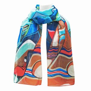 Daphne Odjig: "And Some Watched the Sunset" Scarf