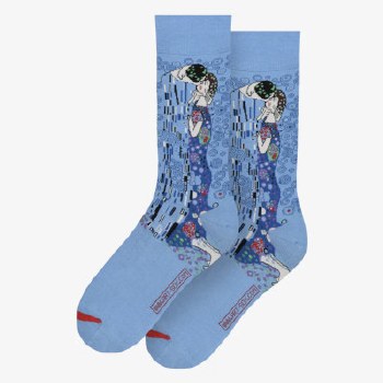 Klimt: The Kiss Blue Socks - Large