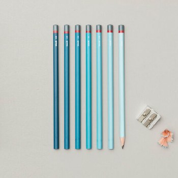 Gradient Sketching Pencils - Blue Set