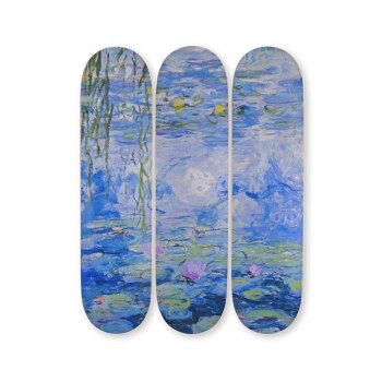 Monet x The Skateroom: Les Nymphéas, Triptych