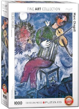 Marc Chagall: The Blue Violinist Puzzle - 1000 pcs