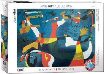 Joan Miro: Hirondelle Amour (Swallow, Love) Puzzle - 1000 pcs