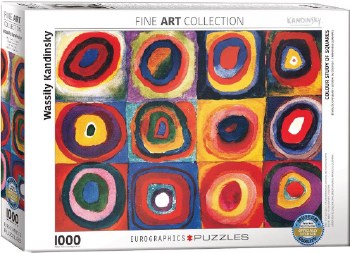 Wassily Kandinsky: Color Study of Squares and Circles, 1913 Puzzle - 1000 pcs