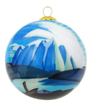 Lawren Harris: Lake and Mountains Glass Ornament