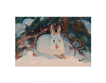 Gagnon: Study of a Hare in Winter Print