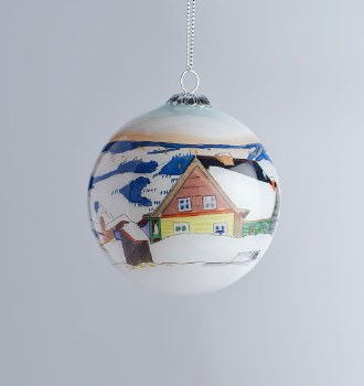 Gagnon: Baie St. Paul Glass Ornament