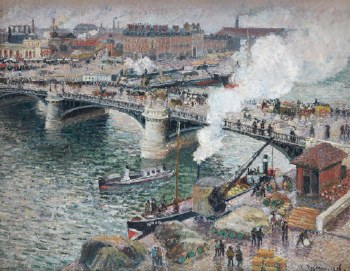 Pissarro: Le Pont Boieldieu à Rouen