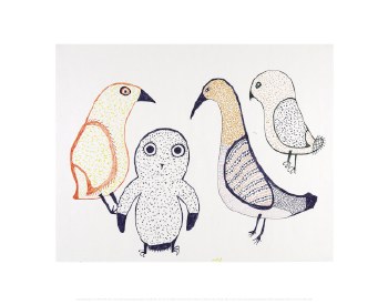 Qinnuayuak: Four Birds Print