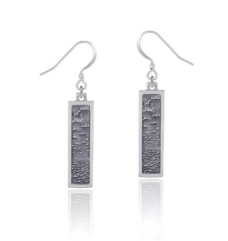 Amos Pewter: Seascape Hook Earrings