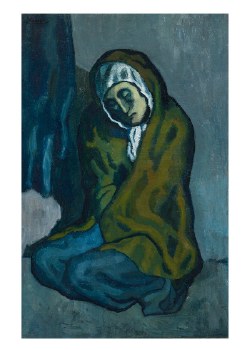 Pablo Picasso: La Miséreuse Accroupie - Notecard