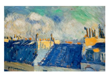 Pablo Picasso: Blue Roofs Paris - Notecard