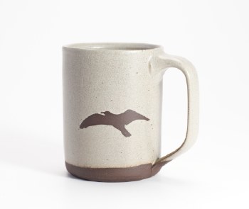 Iris Dorton: Grey Seagull Ceramic Mug