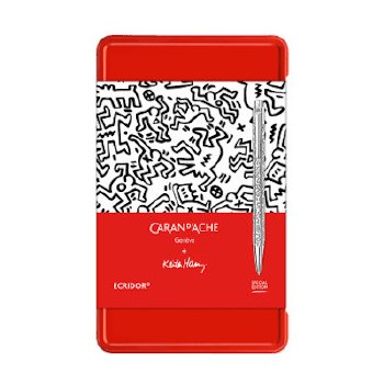 Keith Haring: Ecridor Ball Point Pen & 
Leather Case