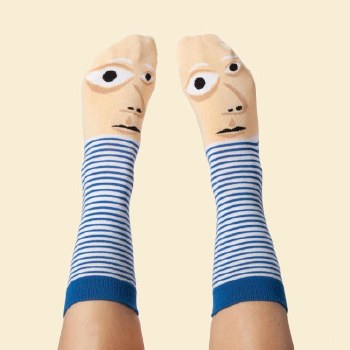 Feetasso Art Socks with Faces - Large