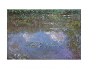 Monet: The Water Lily Pond (Clouds) Print