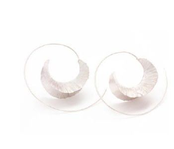 Claudine Moncion: Forged Silver Earrings