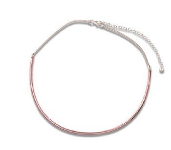 Claudine Moncion: Stack16 Silver & Copper Choker Necklace