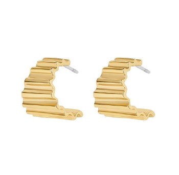 Bambu: Kate Brass Stud Earrings