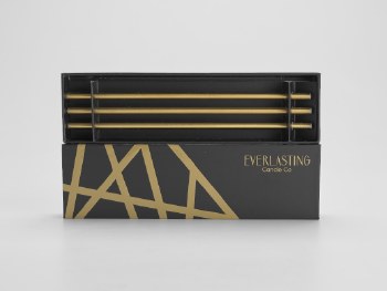 Everlasting Candle Co: Metal Candles in Gold