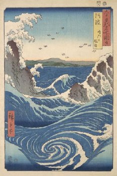 Hiroshige: Rough Sea at Naruto