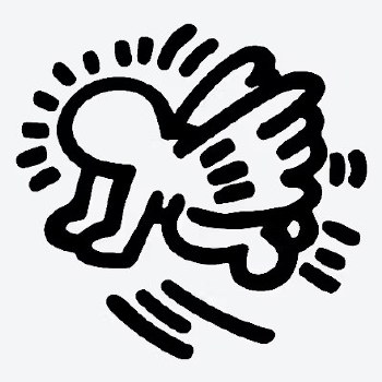 Keith Haring: Temporary Tattoo - Flying Baby