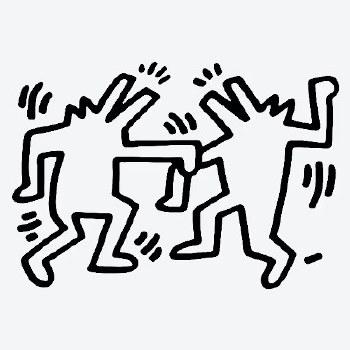 Keith Haring: Temporary Tattoo - Dancing Dogs