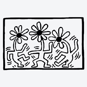 Keith Haring: Temporary Tattoo - Dancing Daisies