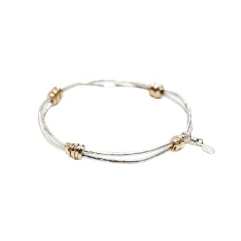 Joy Annett: Light Twist of Fate Bangle with Gold
