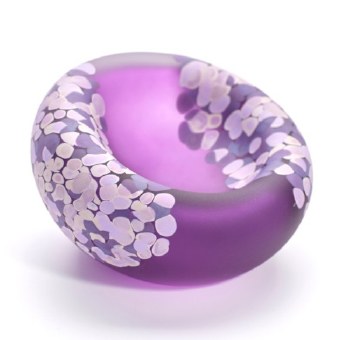 Kingston Glass Studio: Jelly Bowl - Purple