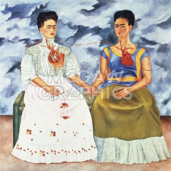 Frida Kahlo: The Two Fridas - 11" x 14"