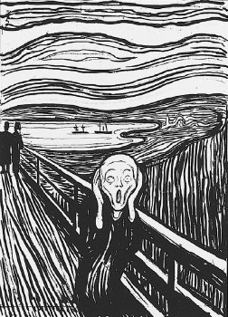 Edvard Munch:The Scream ( Serigraph) - 11" x 14"