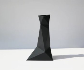 OBJ Studio: Large Black Zen Vase