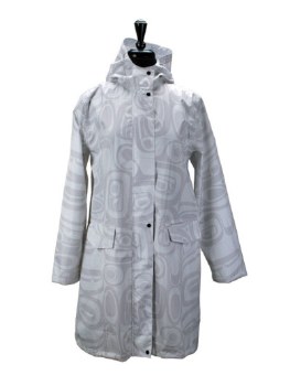 Raven Transforming Rain Coat -White S/M