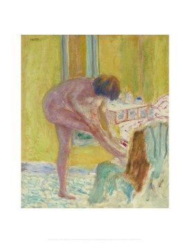 Bonnard: Nude, Yellow Background Print