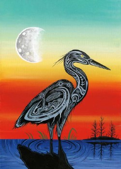 Red George: Crane Clan Matted Print