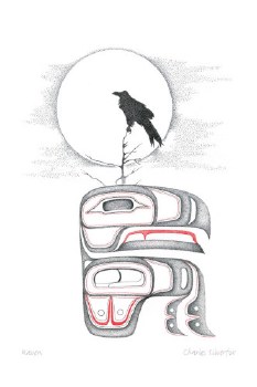 Silverfox: Raven Print