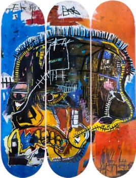 Jean-Michel Basquiat x The Skateroom: Skull Triptych