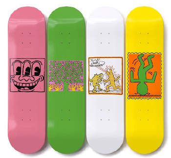 Keith Haring x The Skateroom: Art Is For Everybody - Set of 4