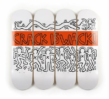 Keith Haring x The Skateroom: Crack is Wack - Set of 4